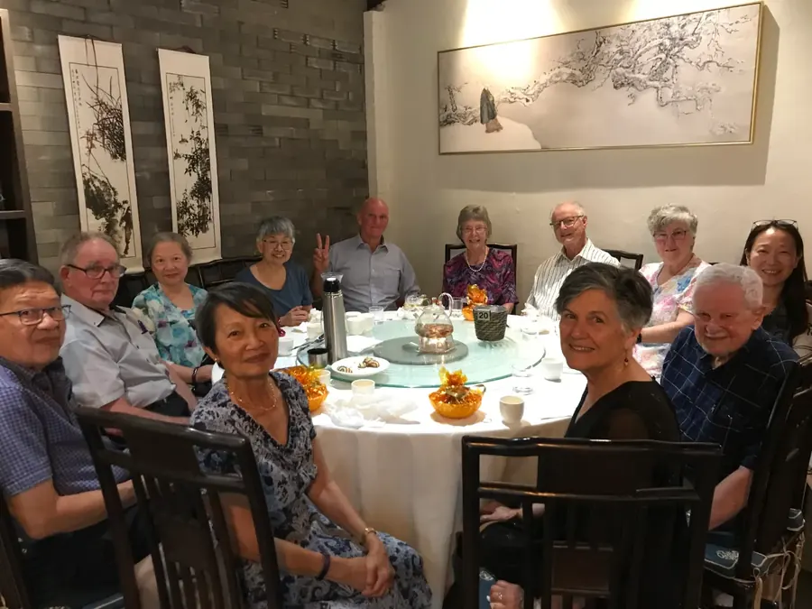 Members of the Berean Club at a dinner together