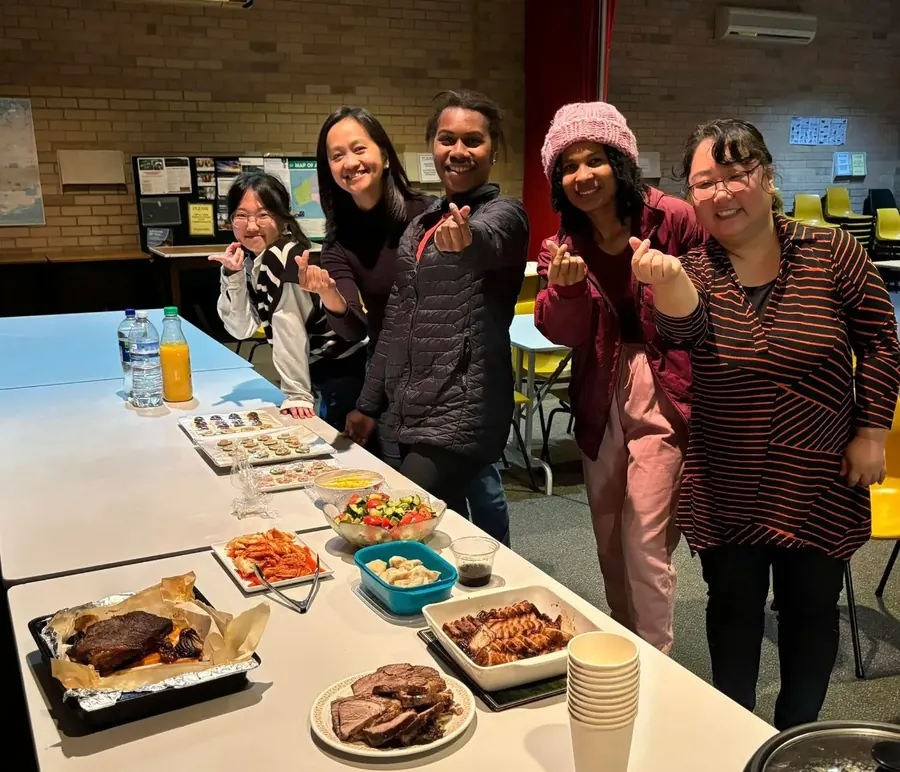 Shared dinner at the Wednesday Discovery Group